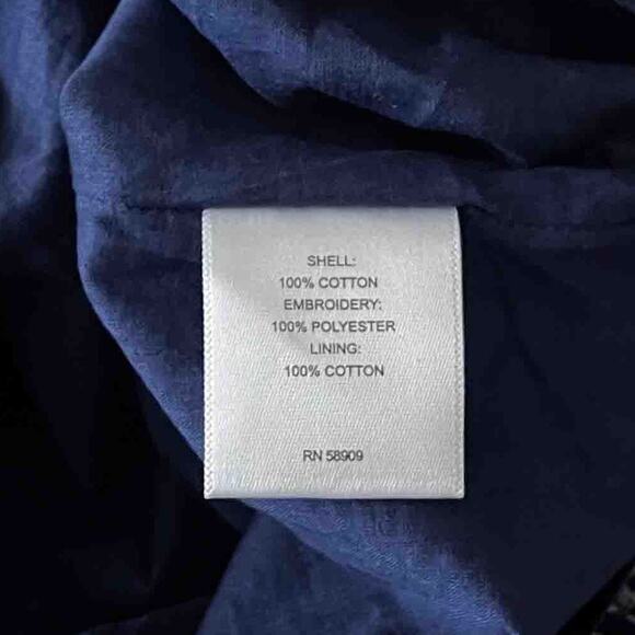 a loves a Women's Embroidered Puff Sleeve Tiered Dress Abstract Cotton Size L - Picture 4 of 7